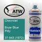 Preview: Chevrolet, Bryar Blue Poly, 37-945 (1972): 400ml Sprühdose, von ATW Autoteile West.